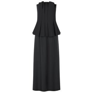 Róhe 'Bustier' Black Wool Blend Dress Women